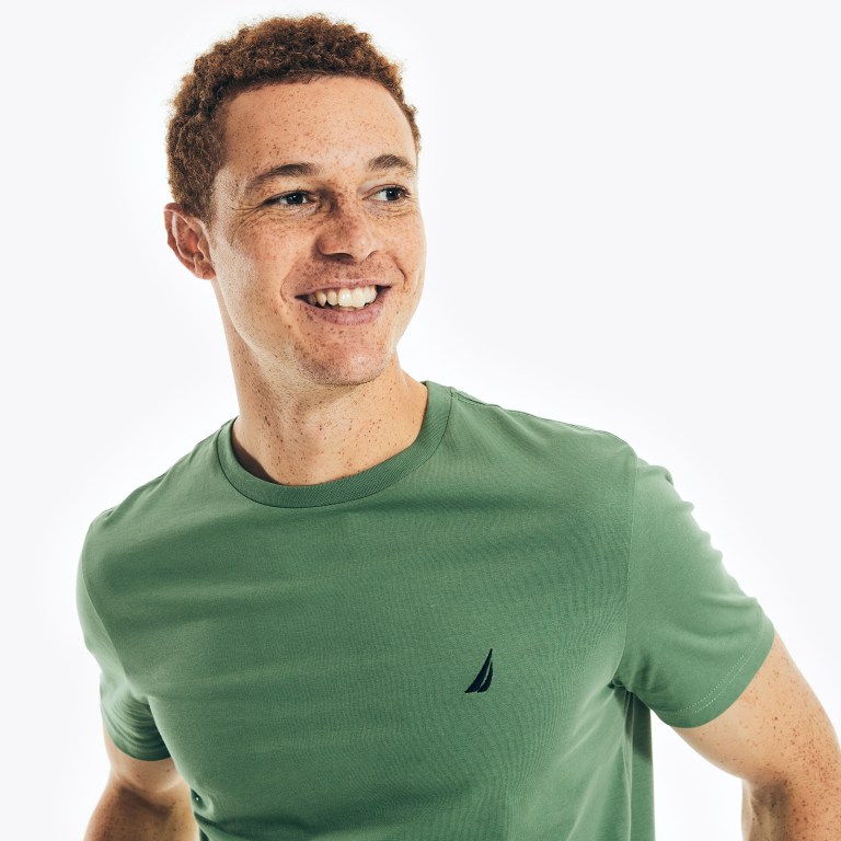 Nautica Solid Crewneck Verde | iRapsjPN