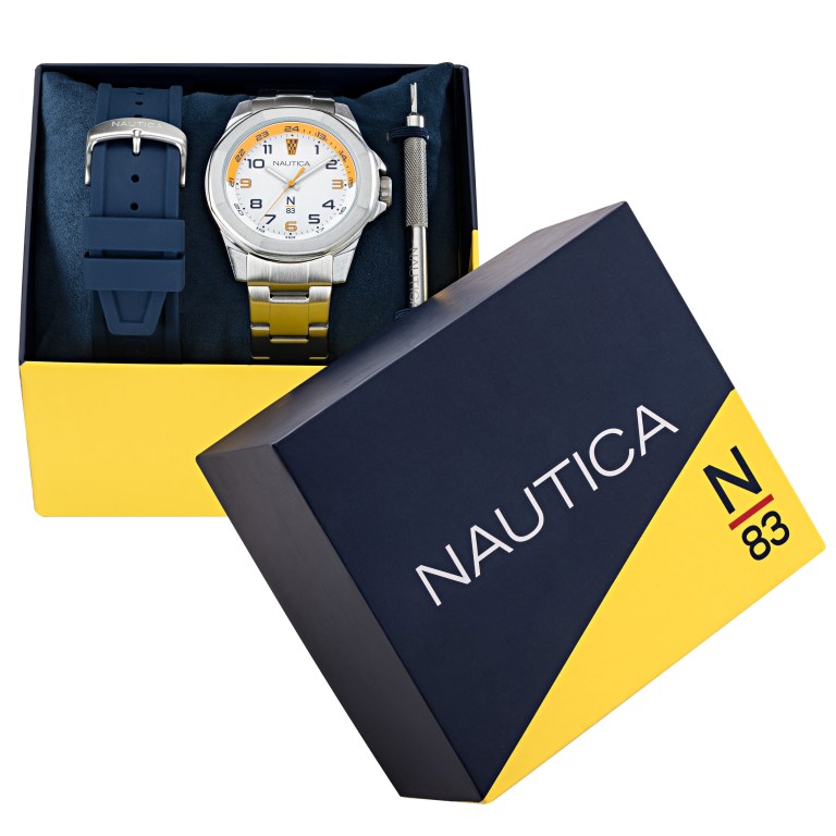 Nautica Stainless Steel And Silicona Box Set Multicolor | WxteuyHE