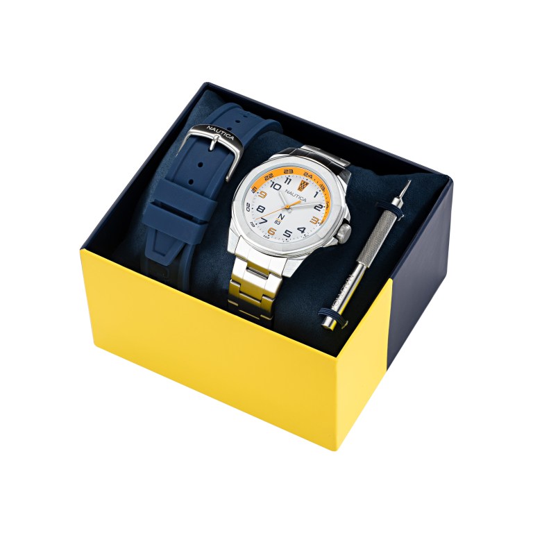 Nautica Stainless Steel And Silicona Box Set Multicolor | WxteuyHE