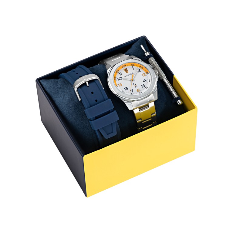 Nautica Stainless Steel And Silicona Box Set Multicolor | WxteuyHE
