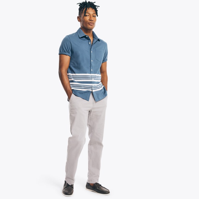 Nautica Striped Harbor Azules Oscuro | iVA87wKN