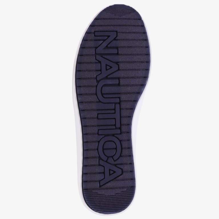Nautica Striped Logo Blancas Azules | aleK6kN7