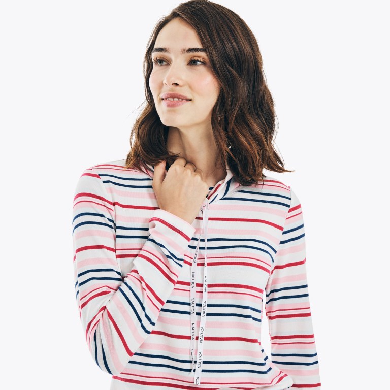 Nautica Striped Pajama Set Coral | R7SWhOMo