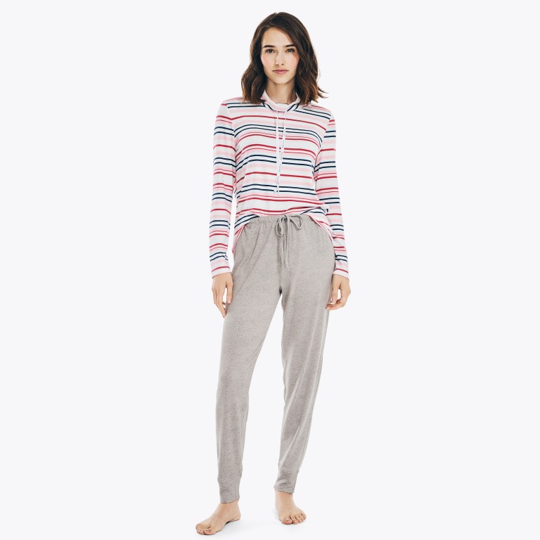 Nautica Striped Pajama Set Coral | R7SWhOMo
