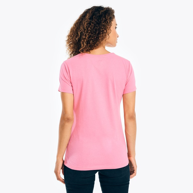 Nautica Studded Logo V-neck Burdeos | mDO0n5NF