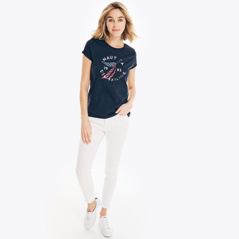 Nautica Sustainably Crafted Americana Estampadas Azules | oEuxdMBz