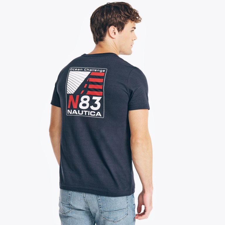 Nautica Sustainably Crafted Americana Estampadas Azul Marino | s0Tizkac