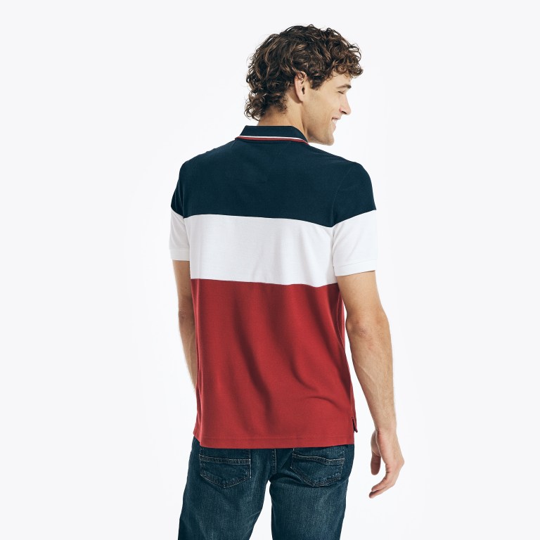 Nautica Sustainably Crafted Classic Fit Colorblock Deck Azul Marino | IE2ikSfp