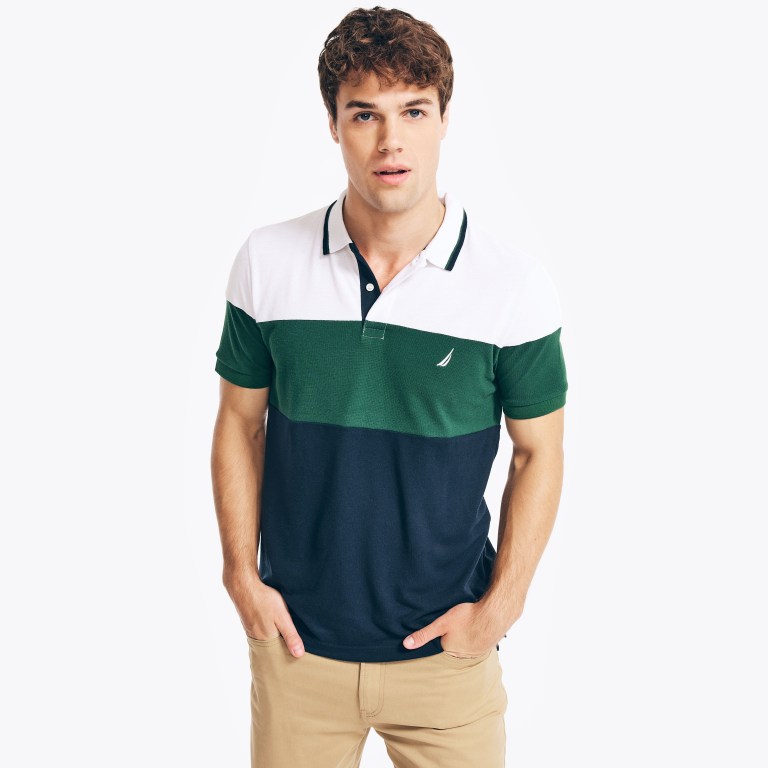 Nautica Sustainably Crafted Classic Fit Colorblock Deck Blancas | oxKFo4b8