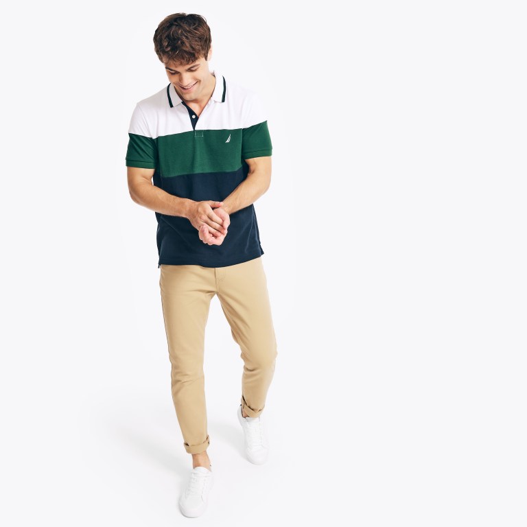 Nautica Sustainably Crafted Classic Fit Colorblock Deck Blancas | oxKFo4b8