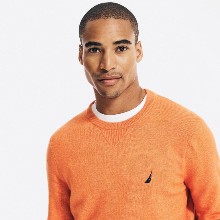 Nautica Sustainably Crafted Crewneck Naranjas | b4JY2S9E