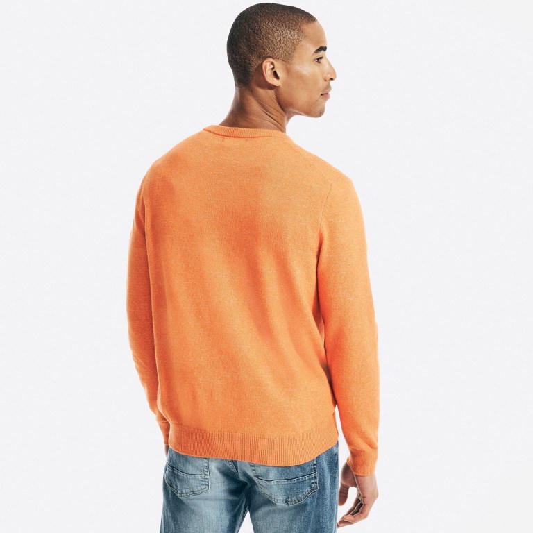 Nautica Sustainably Crafted Crewneck Naranjas | b4JY2S9E