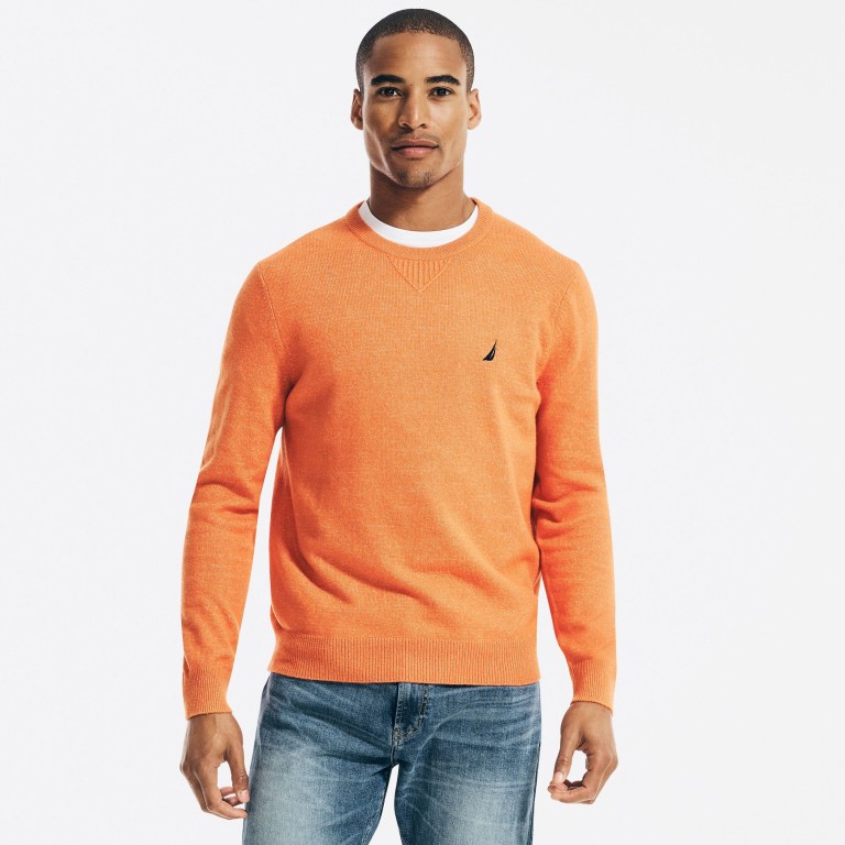 Nautica Sustainably Crafted Crewneck Naranjas | b4JY2S9E