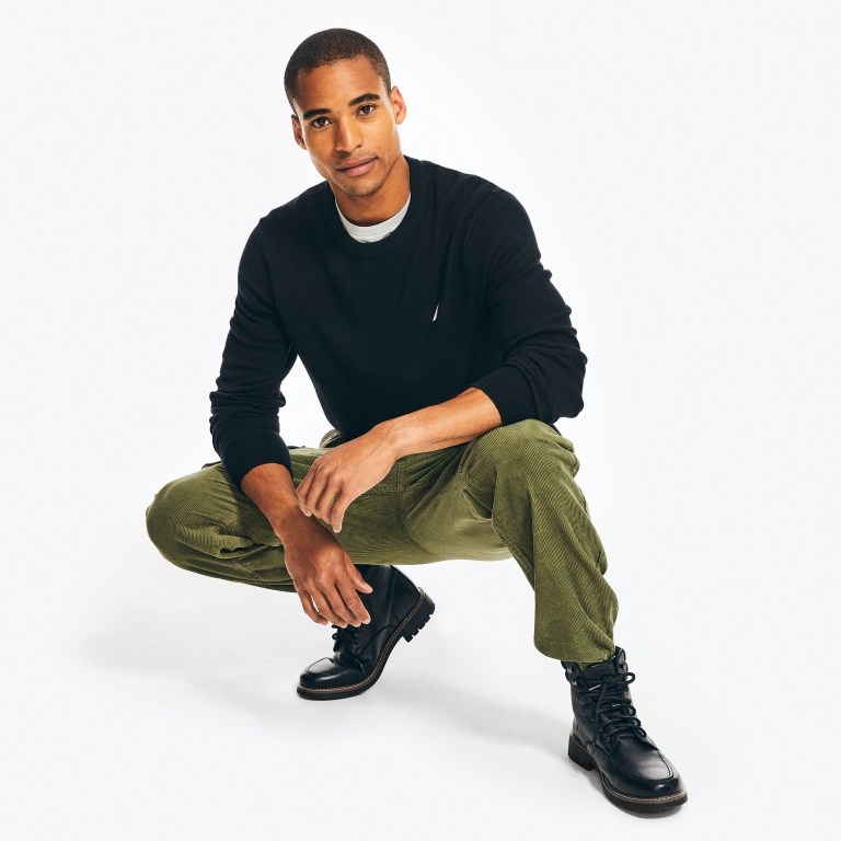 Nautica Sustainably Crafted Crewneck Negras | AxDcOu65