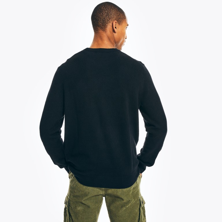 Nautica Sustainably Crafted Crewneck Negras | AxDcOu65