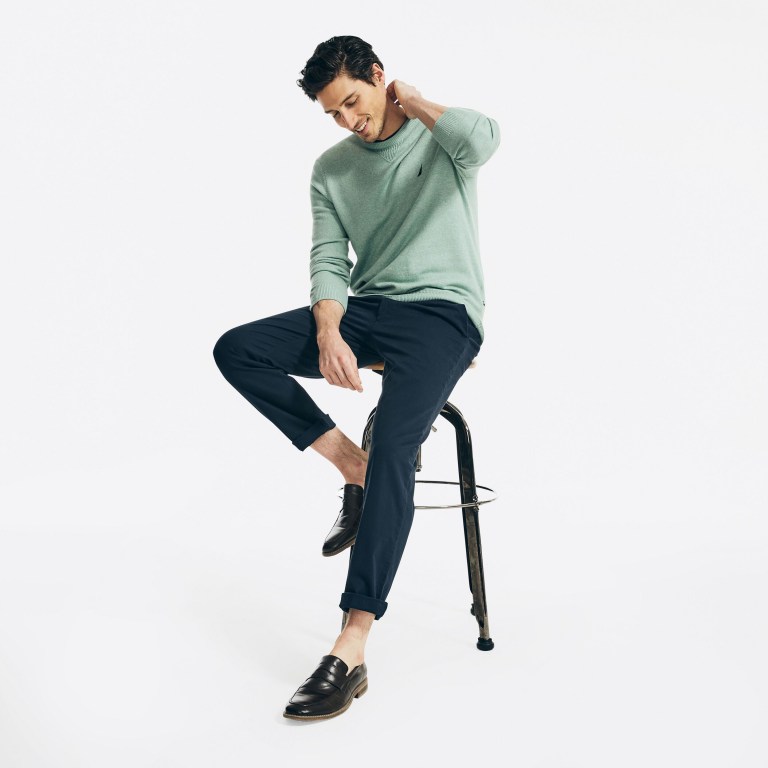 Nautica Sustainably Crafted Crewneck Verde | b2bFQ0kB