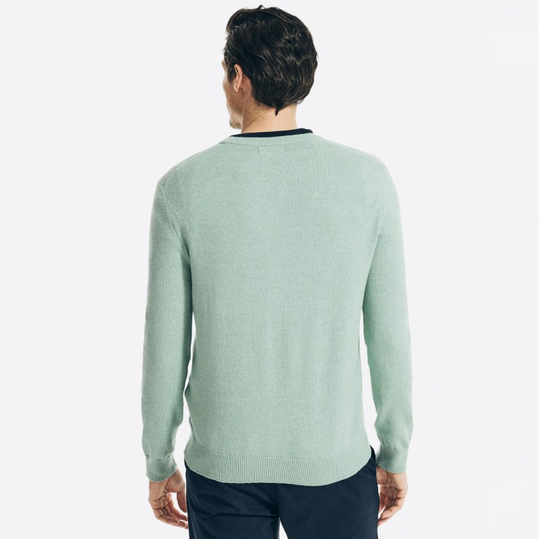 Nautica Sustainably Crafted Crewneck Verde | b2bFQ0kB