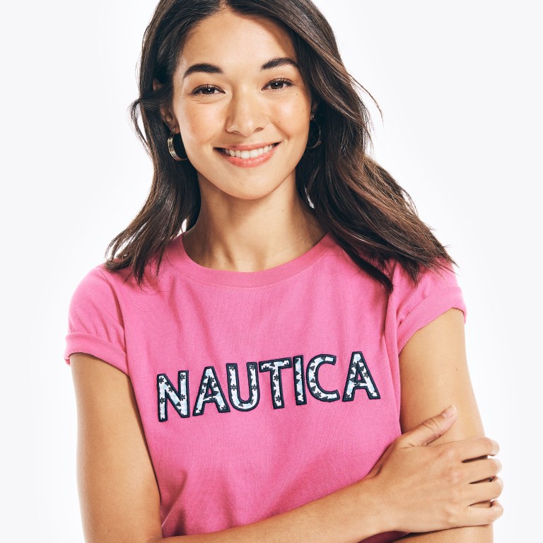 Nautica Sustainably Crafted Embroidered Logo Estampadas Burdeos | hLDuH6ac