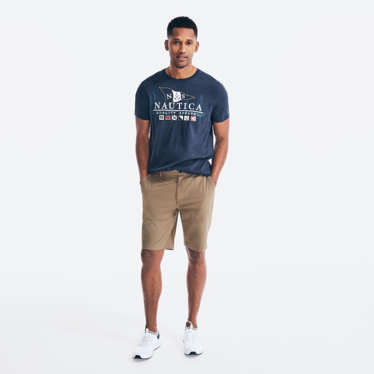 Nautica Sustainably Crafted Flags Estampadas Azul Marino | BUgc4k6j