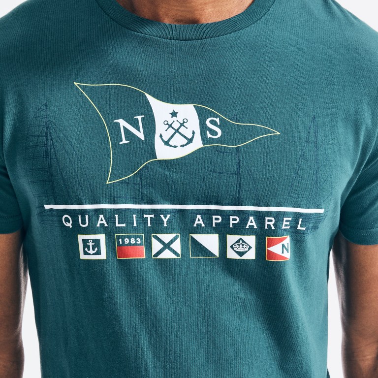 Nautica Sustainably Crafted Flags Estampadas Multicolor | IoHzW8MG