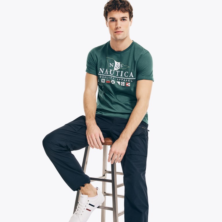 Nautica Sustainably Crafted Flags Estampadas Multicolor | IoHzW8MG