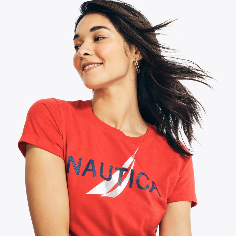 Nautica Sustainably Crafted Foil J-class Estampadas Rojas | aTWngRjV