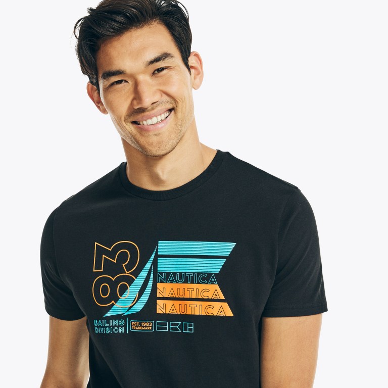 Nautica Sustainably Crafted N83 Estampadas Negras | VCLSrIIa