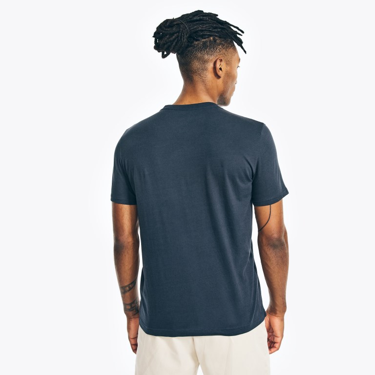 Nautica Sustainably Crafted Nautica Co. Logo Estampadas Azul Marino | k3Ck1NXS