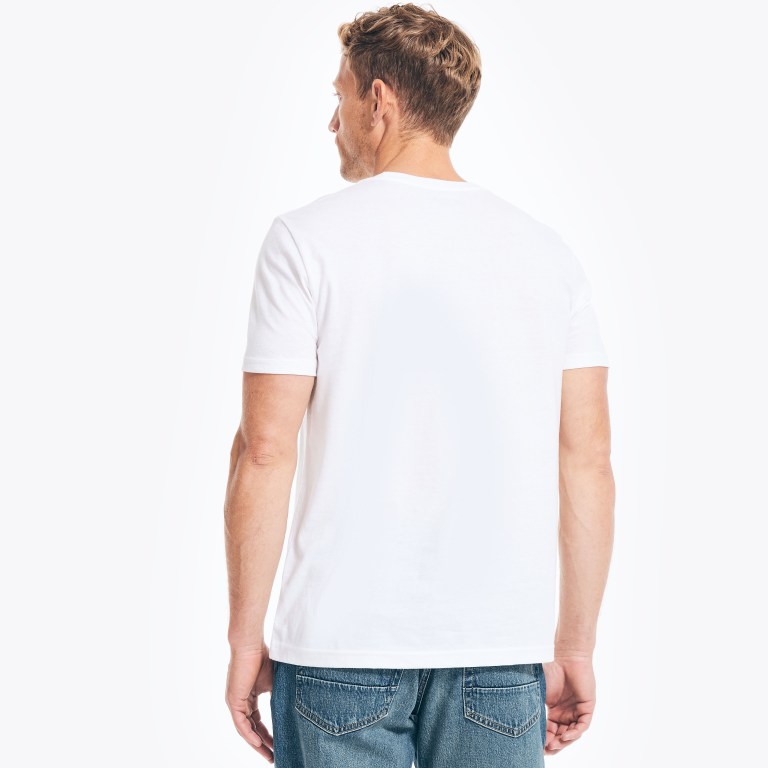 Nautica Sustainably Crafted Nautica Co. Logo Estampadas Blancas | pv5Tj8zS