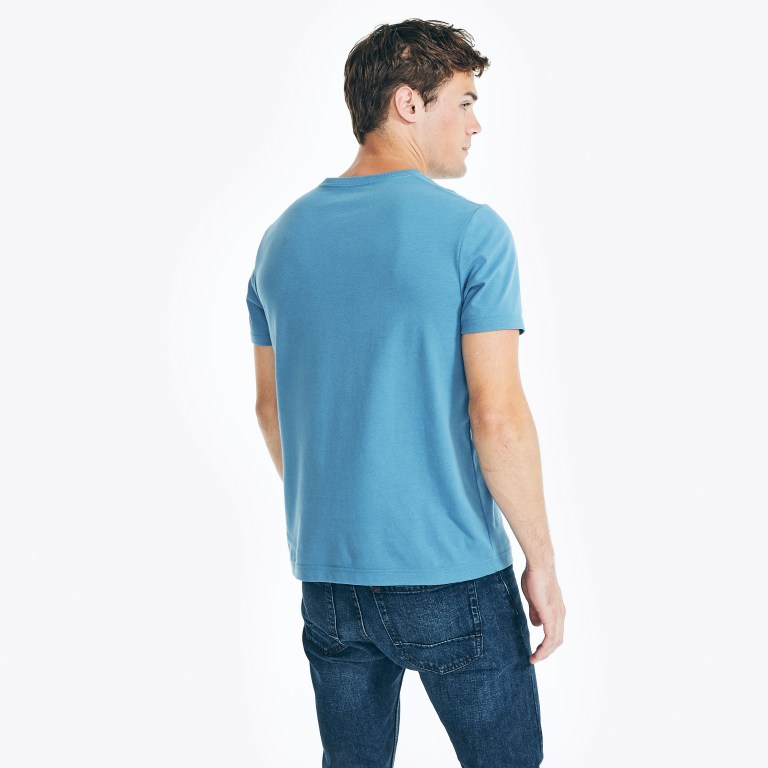 Nautica Sustainably Crafted Nautica Flags Estampadas Azules | F0NLtU88