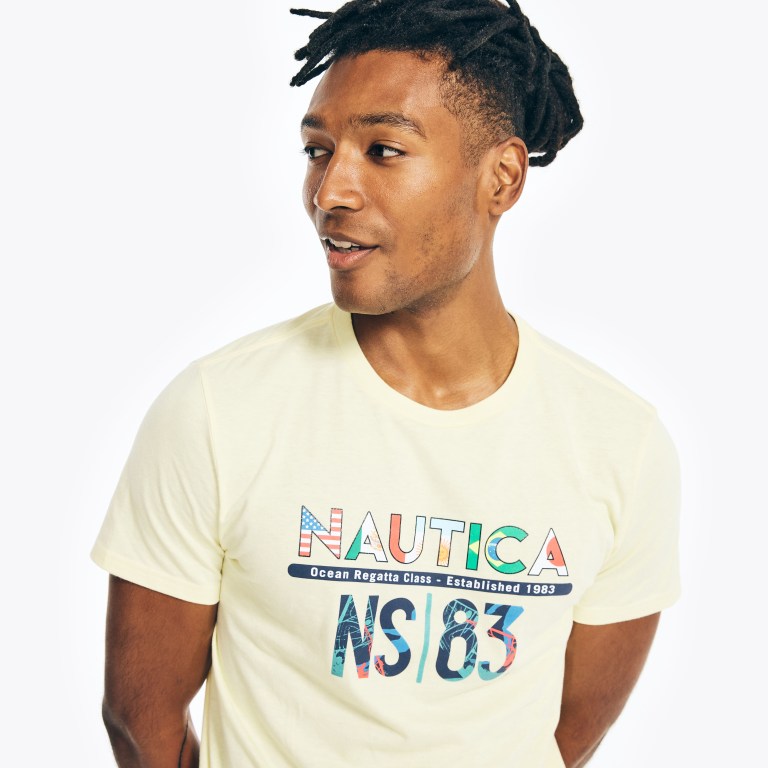 Nautica Sustainably Crafted Ns-83 Estampadas Amarillo Claro | c3ufvCCj