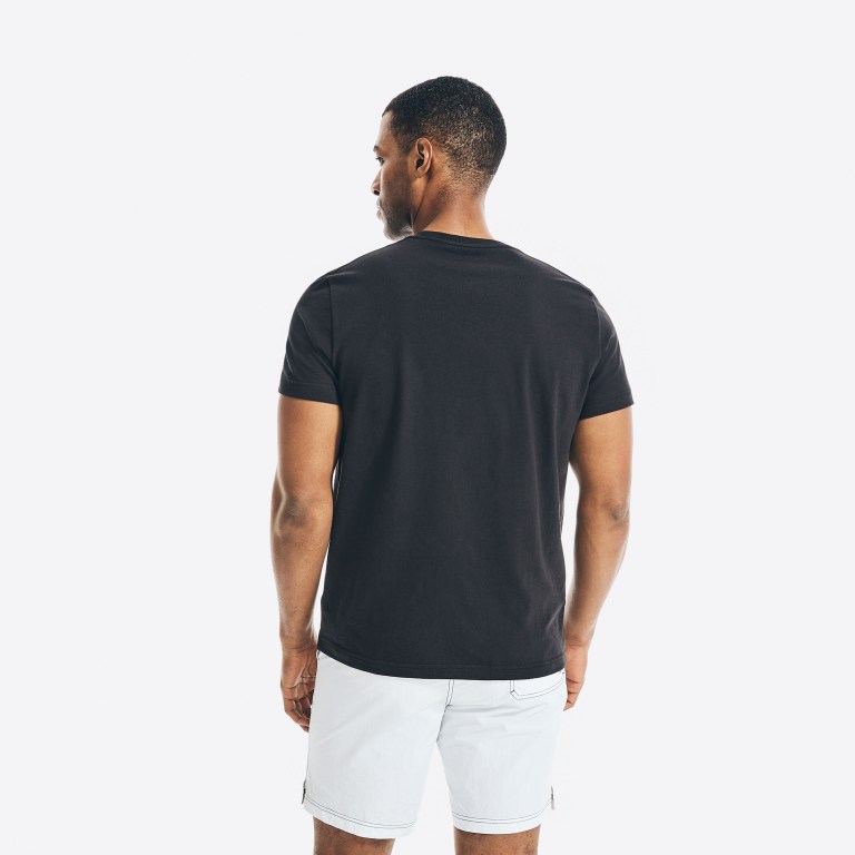 Nautica Sustainably Crafted Sailing Club Estampadas Negras | qK5K48R6