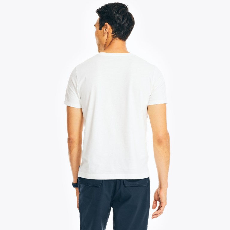 Nautica Sustainably Crafted Sailing Estampadas Blancas | qovO4WPi