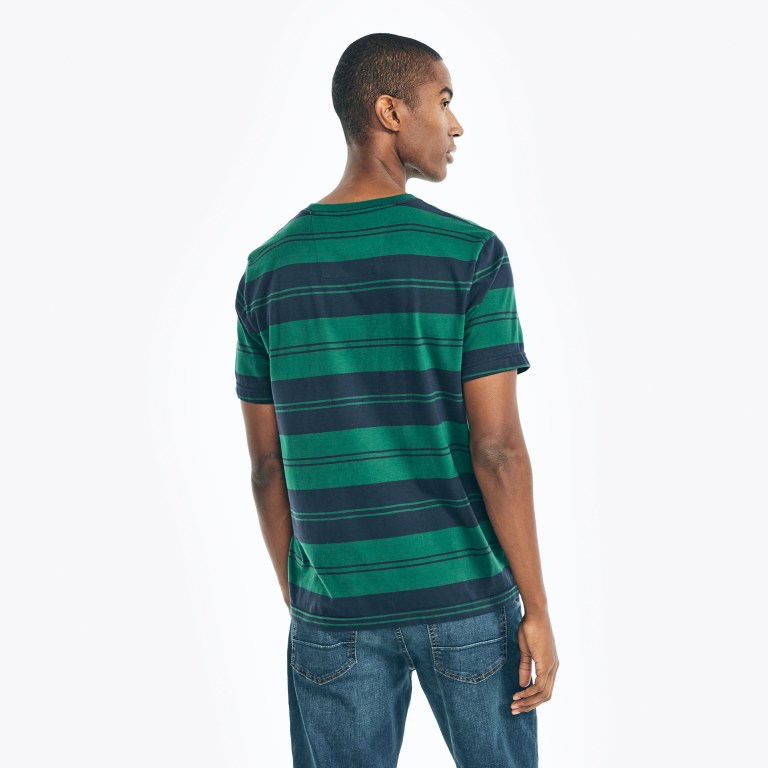 Nautica Sustainably Crafted Striped Verde | FcZMrfxx