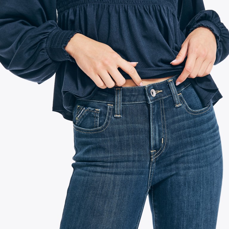 Nautica Sustainably Crafted True Flex Mid-rise Skinny Denim Azules Amarillo | oM4zQxzN