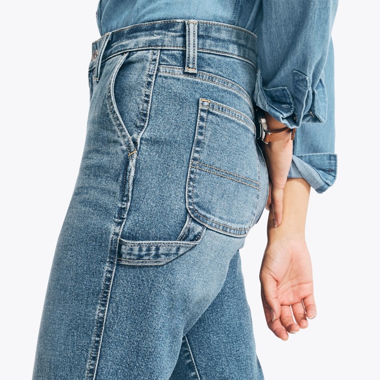 Nautica Sustainably Crafted Utility Straight Fit Denim Azules Azules | OTeJUyEV