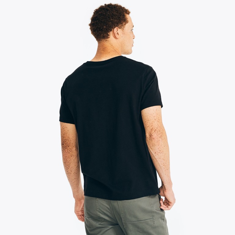 Nautica Sustainably Crafted Yacht Logo Estampadas Negras | xA0yAXQA