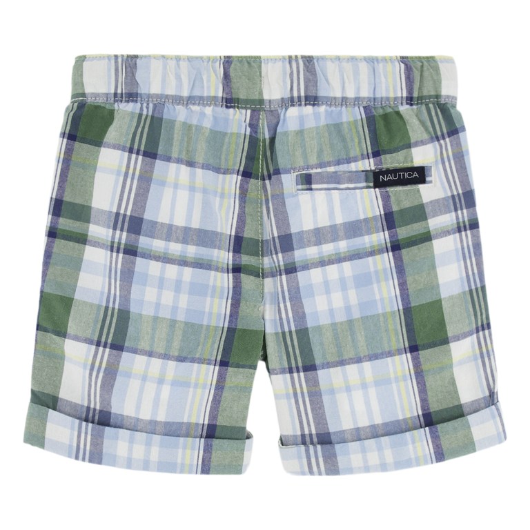 Nautica Toddler Plaid Pull-on (2t-4t) Verde Oliva Claro | ziH0vKTb
