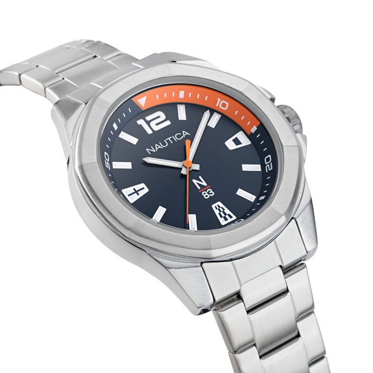 Nautica Tortuga Bay Stainless Steel Multicolor | teHDF9Bt