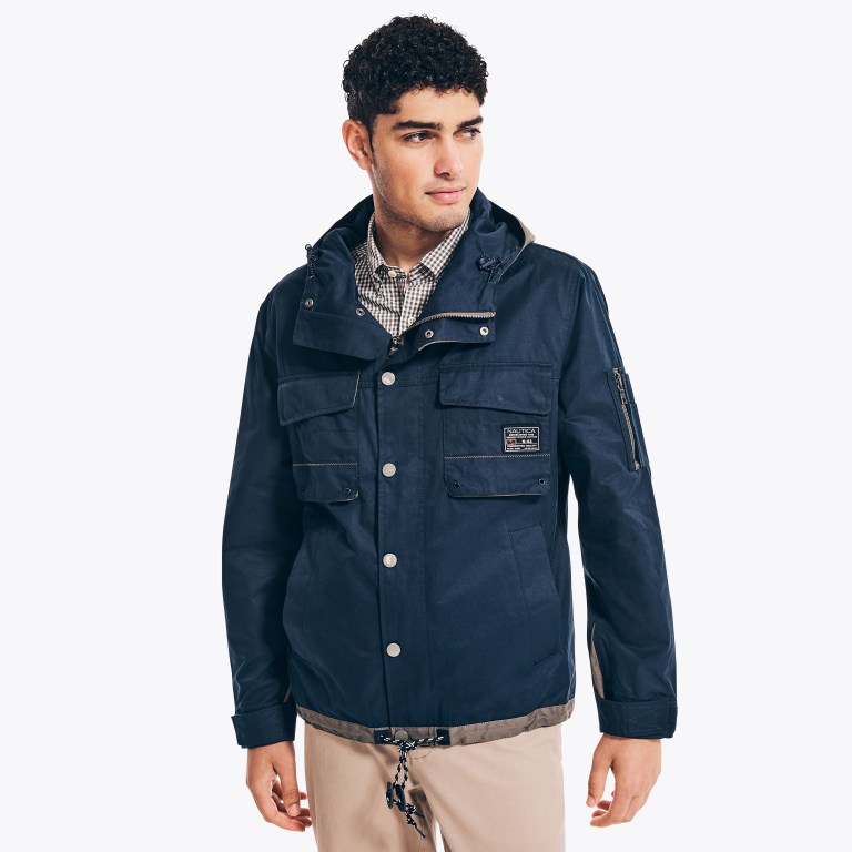 Nautica Utility Encapuchado Azul Marino | nHduWIk9