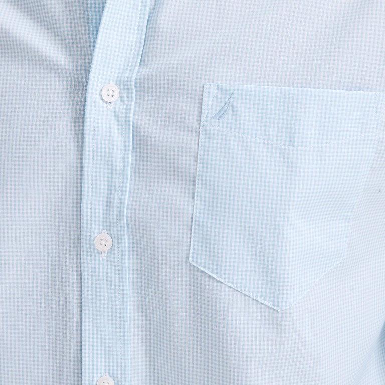 Nautica Wrinkle-resistant Plaid Wear To Trabajo Azur Azules | FiQ05ADb