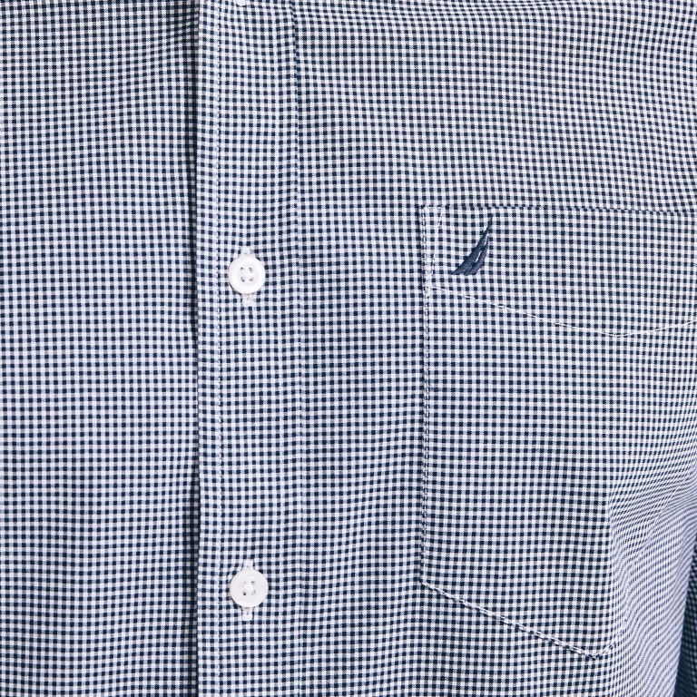 Nautica Wrinkle-resistant Plaid Wear To Trabajo Azul Marino | GD786vCA