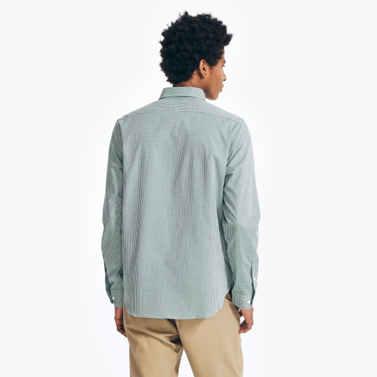 Nautica Wrinkle-resistant Plaid Wear To Trabajo Azules | Gjyelqav