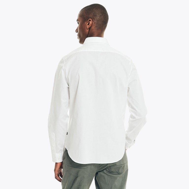Nautica Wrinkle-resistant Wear To Trabajo Blancas | cK8P1uVQ