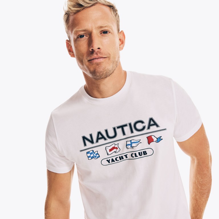 Nautica Yacht Club Estampadas Blancas | AA1JHdkT