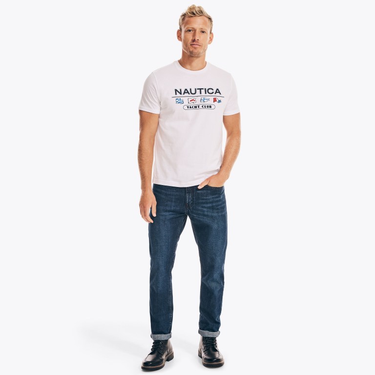 Nautica Yacht Club Estampadas Blancas | AA1JHdkT