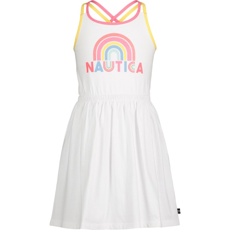 Nautica Little Multi-strap Tank (4-7) Blancas Azules | u7vrG1he