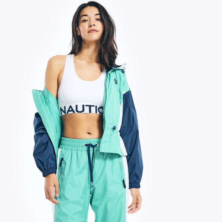 Nautica Reissue Colorblock Peplum Verde Oliva Claro | GEudTw8M
