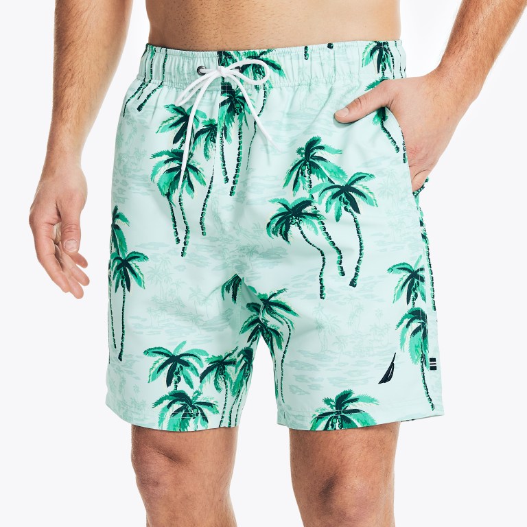 Nautica Sustainably Crafted 8" Tropical Print Turquesa Claro | Uk81qBOZ