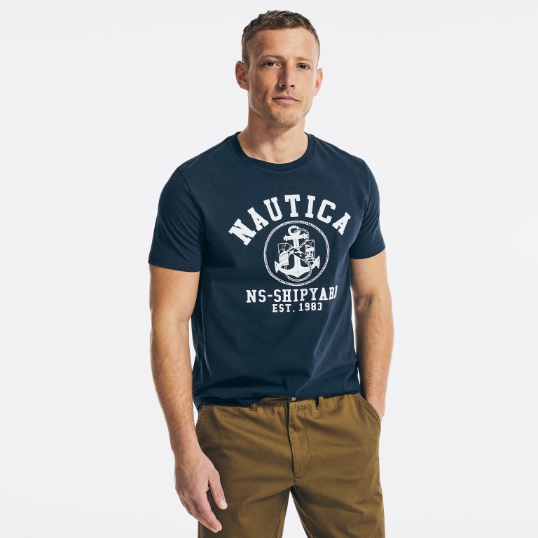 Nautica Sustainably Crafted Ns-83 Estampadas Azul Marino | Ni2yXxOs